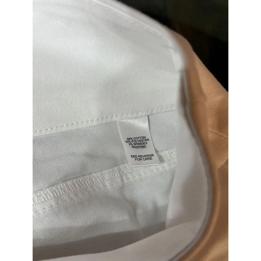 Cato NWT White Bermuda Shorts Womens 18W High Rise Plus Size Stretch Summer